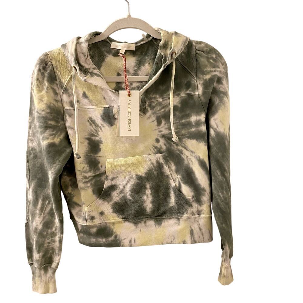 LoveShackFancy Kirby Hoodie Midnight Moon XS Tie Dye New NWT